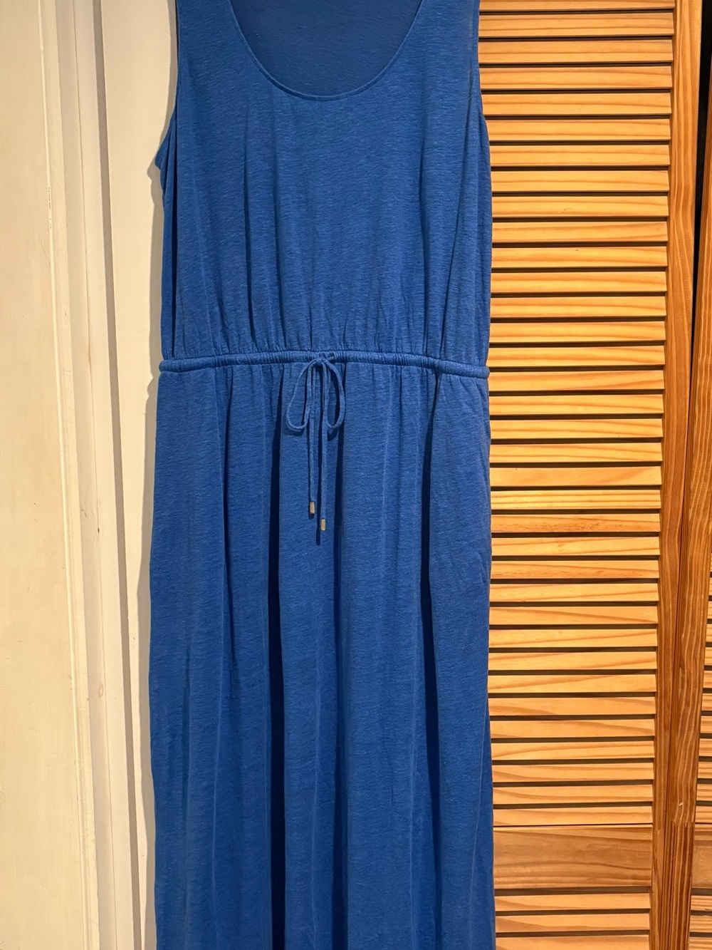 Linen Tommy Bahama Women’s Scoop Neck Maxi Dress Drawstring Waist Lightweight XL